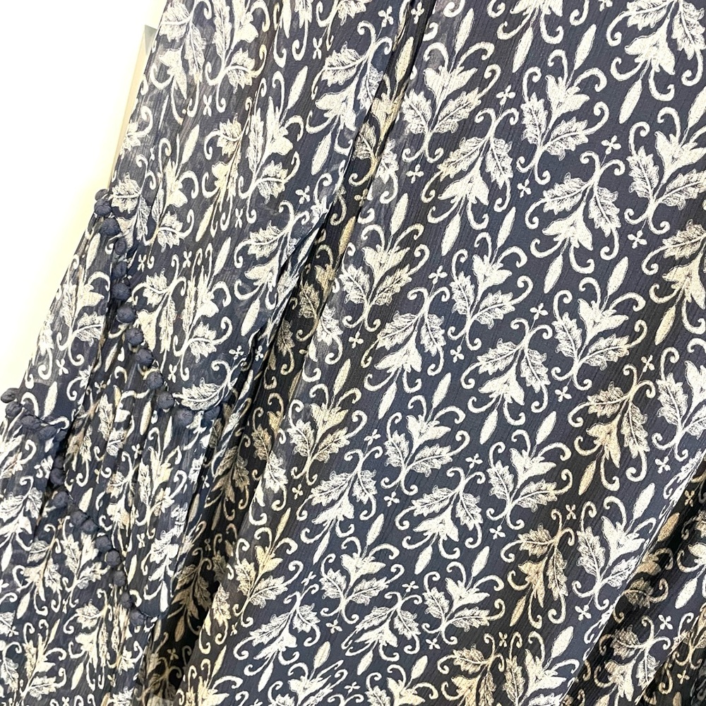 Anthropologie Stevie May Blue Boho Peasant Top Size Medium - Picture 11 of 12